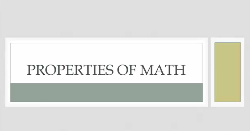 Properties of Math